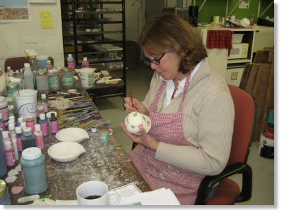 Nancy at work